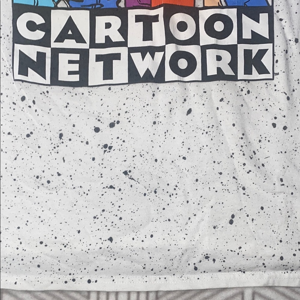 Cartoon Network White and Black Speckled Tee XXL - Picture 6 of 9